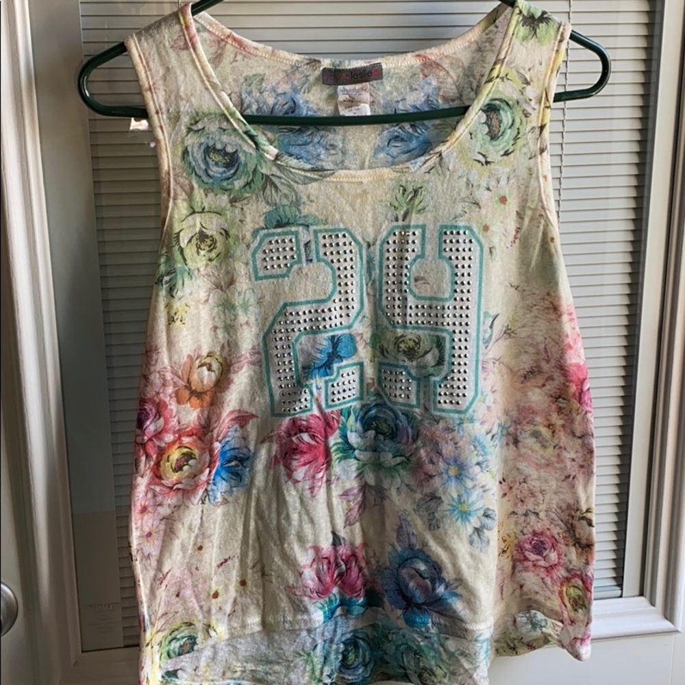 Floral print tank